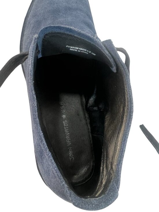 John Varvatos Blue Suede Chukka Boots Mens Size 10M F1183V3B. Worn lightly. Nice main image 4